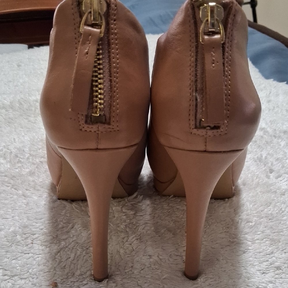 Nine West Tan Heeled Boots - Picture 5 of 11